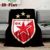 Crvena Zvezda 2D Flat Pattern Flannel Blanket, High quality All Seasons, Home Decor, Warmth and Comfort, Perfect for Christmas Gifts.