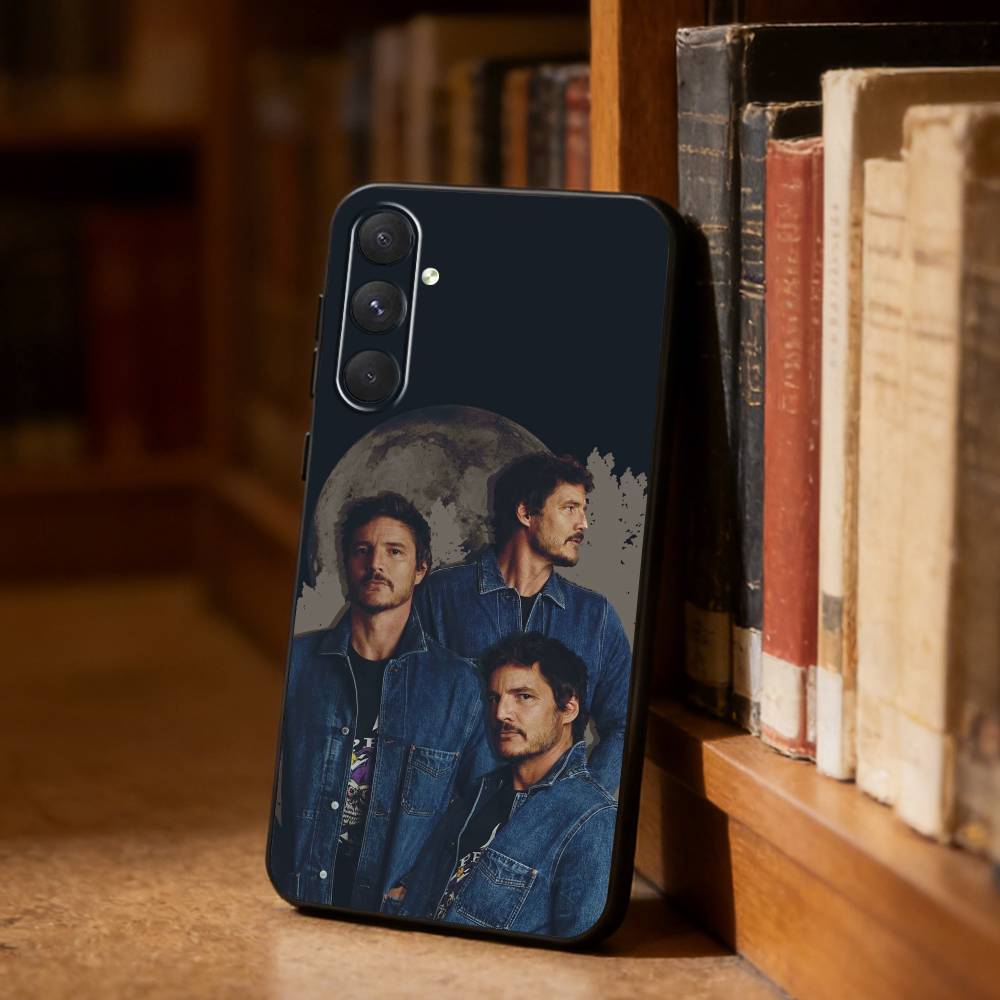 P-Pedro Pascal Actor Phone Case For Samsung S26,S25,S24,S23,S22,S21,Plus,Fe,Lite,Others Black Cover