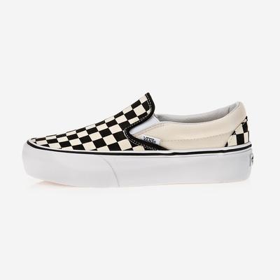 Classic Slip-On Platform - Black and White Checker/White [VN00018EBWW] [Shipped from Korea] 100% Authentic