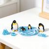 13 Pcs Mini Arctic Set Miniature Mountain Model for Penguin Ice Animals Figurines Micro Landscape Winter