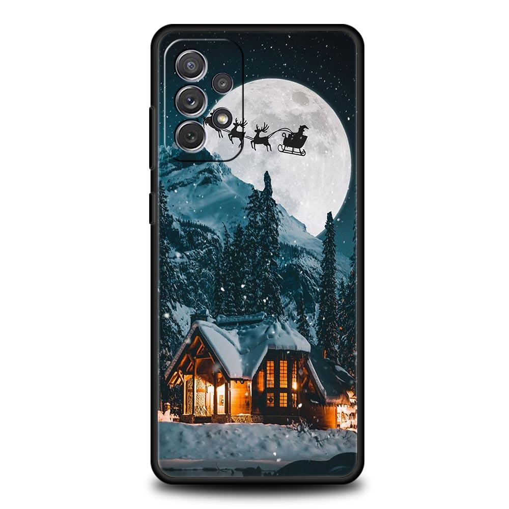 Christmas Graphic Printed Phone Case For Samsung A15 A13 A51 A71 A41 A31 A21S A03S A05 A12 A32 A52 A23 A25 A33 A53 A73 5G Cover