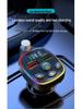 Q11 Bluetooth MP3 Car Charger with Atmosphere Light and Dual PD Fast Charge
