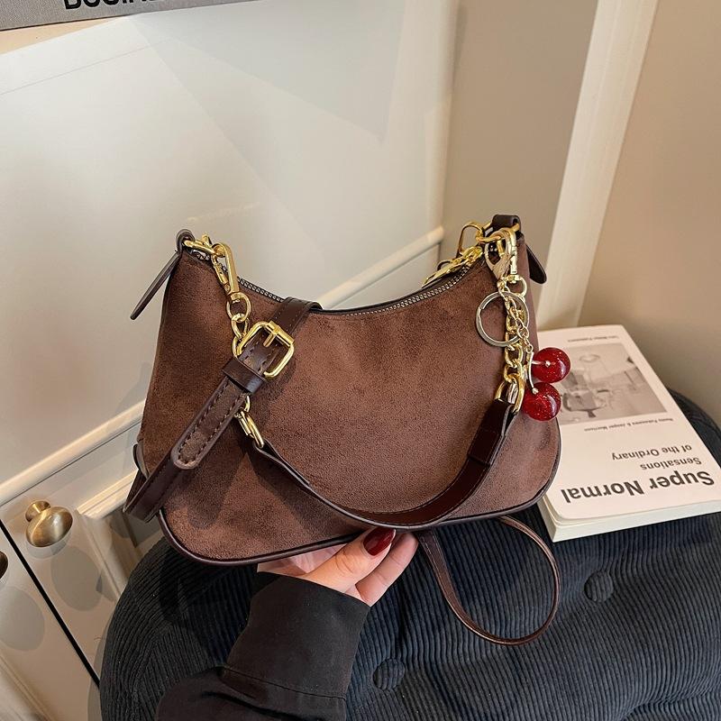 Retro Bag Women's Autumn and Winter 2025 New Fashion Niche Design Shoulder Messenger Bag Popular Ins Dumpling Bag