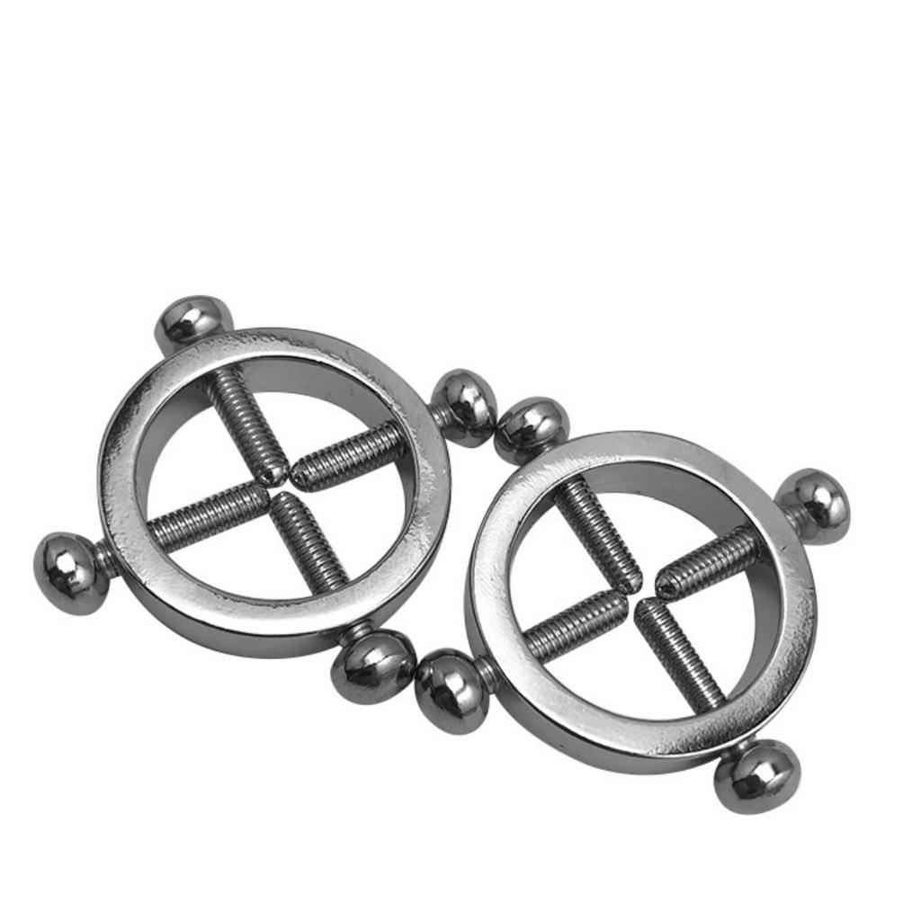 2 pcs Clip Clamps Adjustable Metal Rings for Men Women