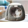 Cozy Windproof Semi-Enclosed Cat & Dog Bed with Thick Cushion
