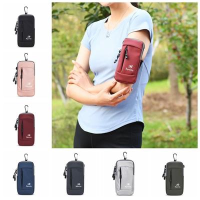 PU Leather Universal Phone Armband Bag with Headphone Jack Waterproof Outdoor Running Phone Holder Non-slip Fashion