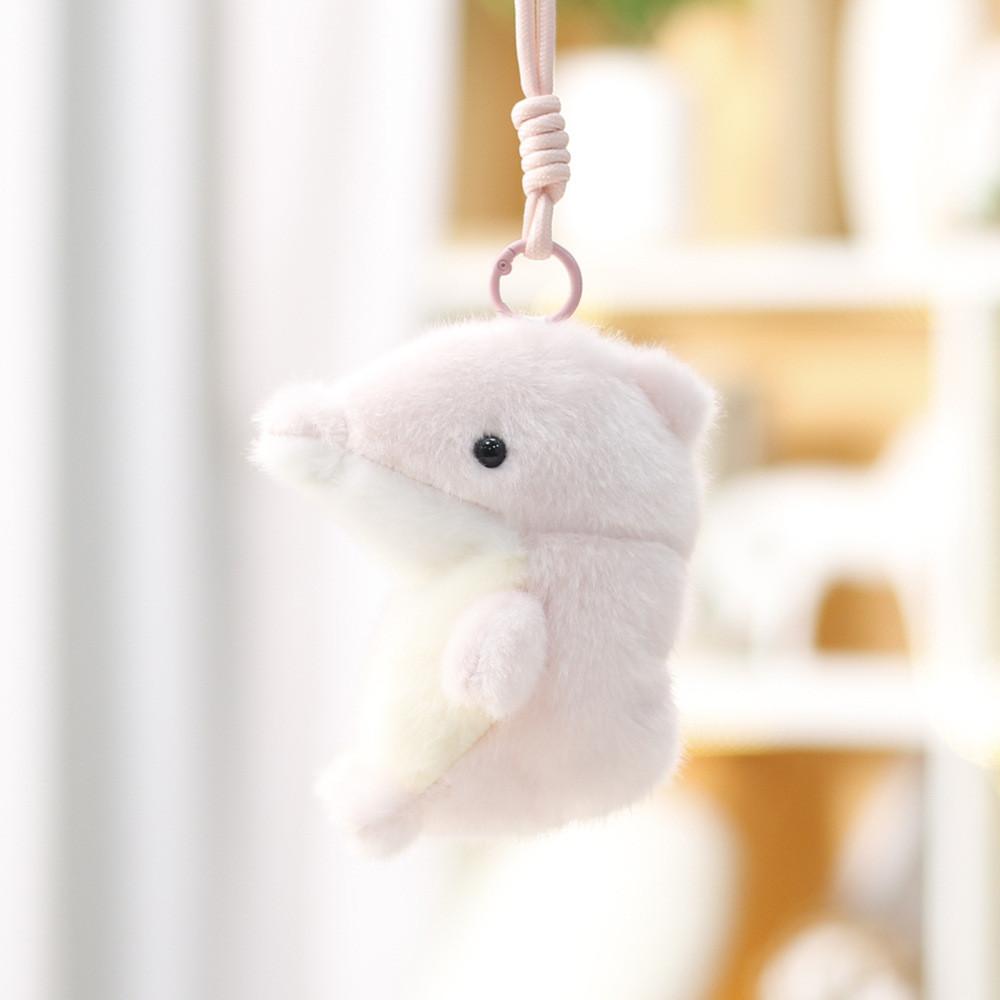 Marine Animal Plush Toy Shark Keychain With Soft Polyester Filling For Girls And Kids