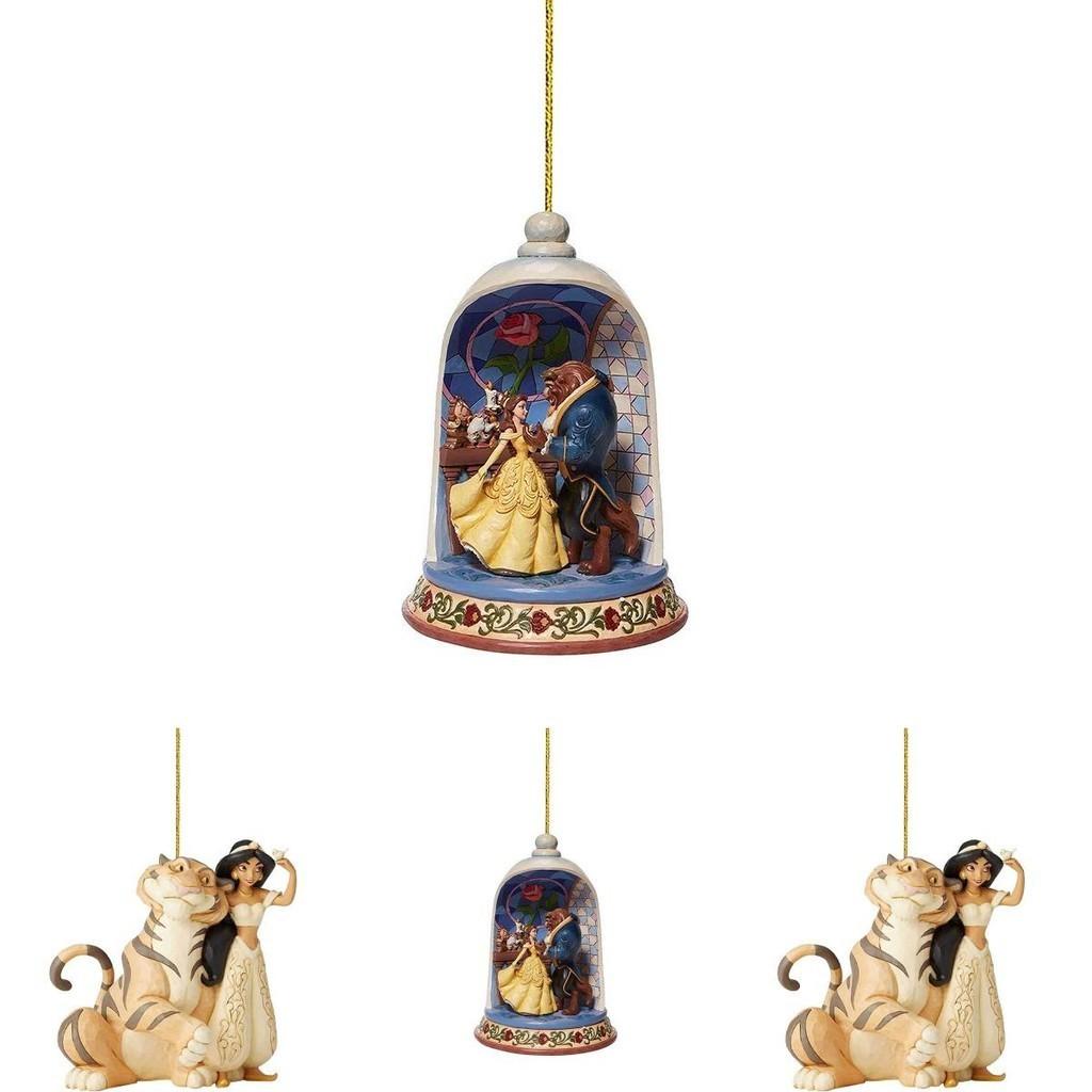 Joyful Christmas Disney Princess Acrylic Pendant Ornaments For Xmas Tree Decor
