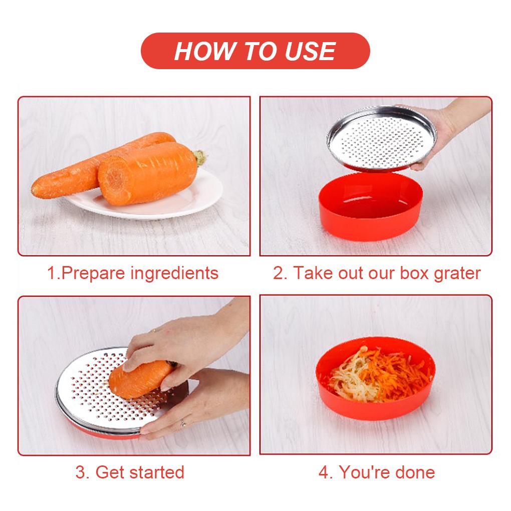 Cheese Graters PP Workmanship Vegetable Craftsmanship Utensils Grinding Tool with Brush Kitchen Supplies Metal Zester