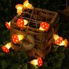 10LED LED Garland 150CM Fairy Lights Home Party Decoration Mushroom Waterproof Warm White Battery Powered String Lights
