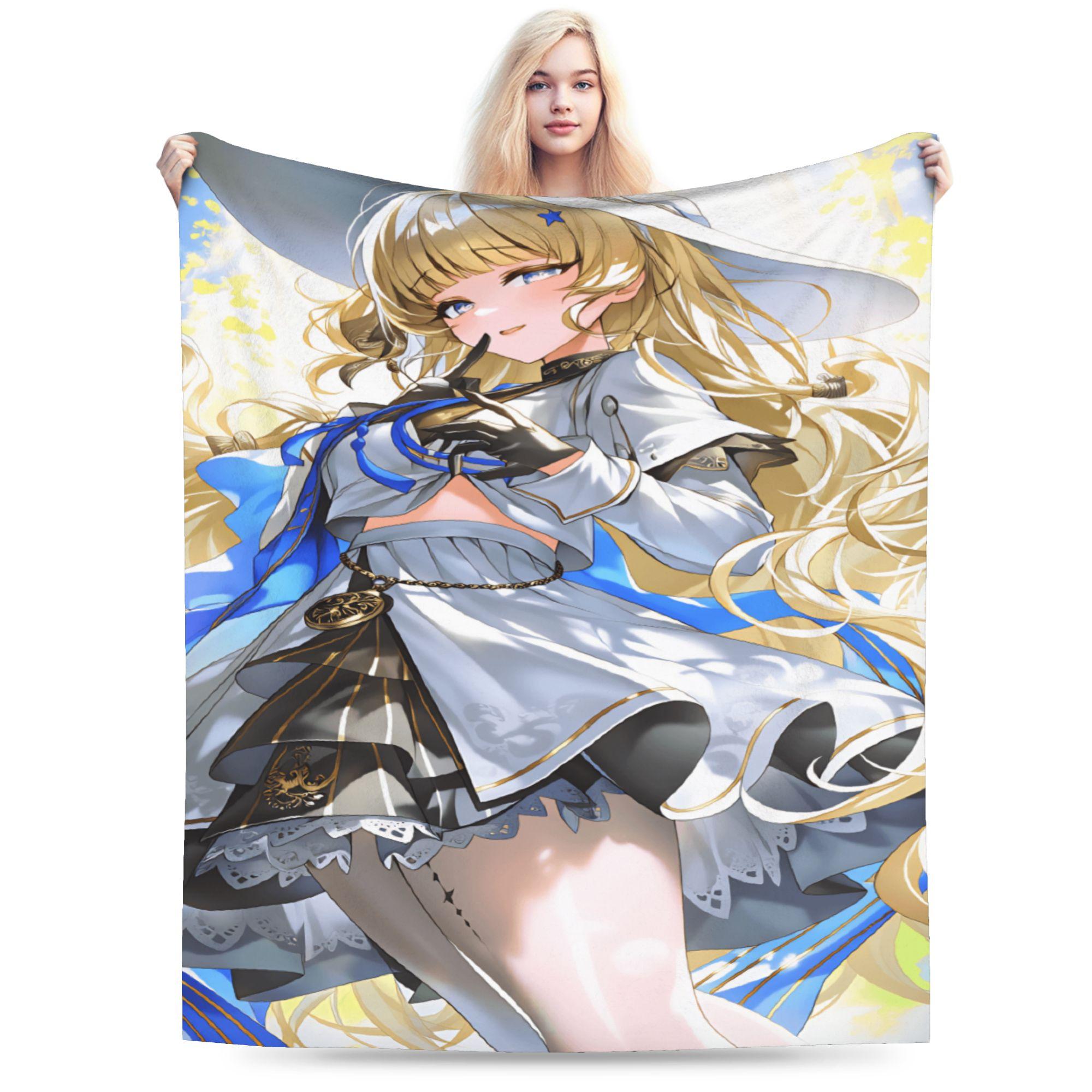 

Soft Comfy Throw Blanket Camping Cute Wuthering Waves Game Blanket Flannel Bedspread For Outdoor Fashion Sofa Bed Cover 75x90cm