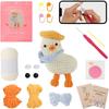 DIY Crochet Kit for Beginners, Complete Hand Knitting Supplies with Tools & Tutorial, Creative Doll Making Craft Set for Home Decor Gift