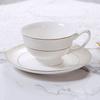 Ceramic Coffee Mug European Court Gold Plated Tea Cup Saucer Set Milk Mug  Afternoon Tea Cup Girlfriend Gathering Birthday Party