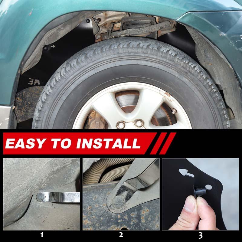 Car Front Wheel Fender PE Front Fender Lining Splash Fender Suitable for Toyota Prado 2700/4000/Land Cruiser Prado 2003-