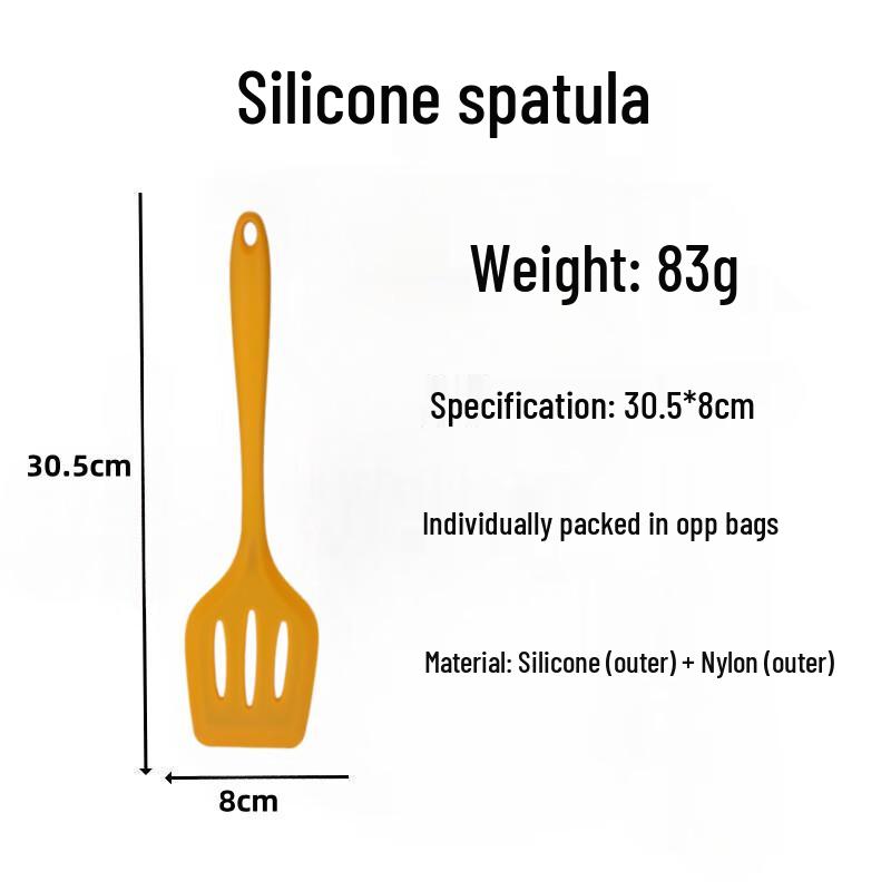 

Integrated Silicone Slotted Spatula Set