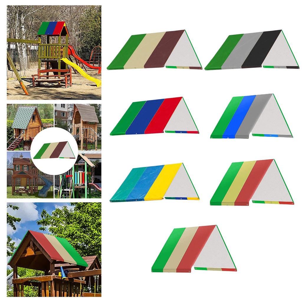 Swing Set Replacement Tarp Sun Protection Rain Cover Outdoor Swingset Shade Playground Roof Canopy