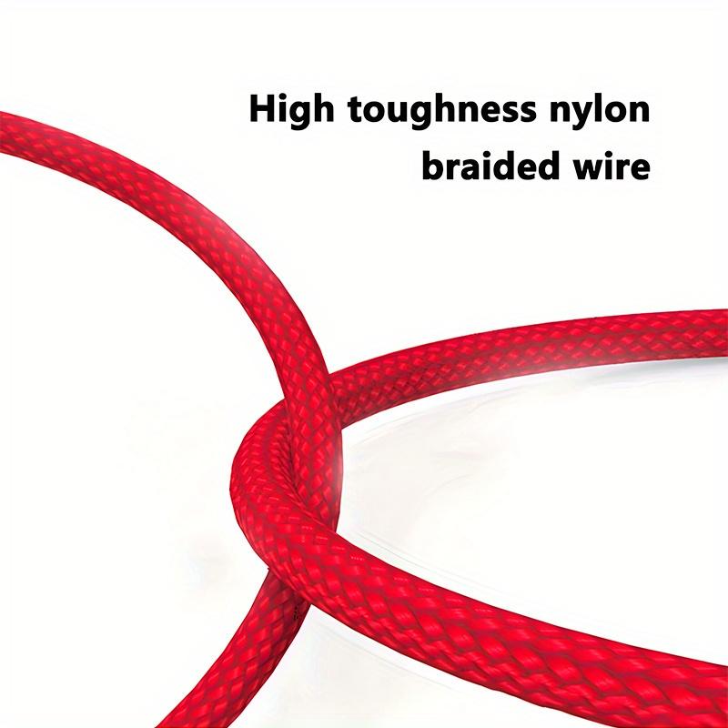 3-in-1 Nylon Braided Data Cable Multi Head 10W Fast Charging Mobile Phone Charging Cable