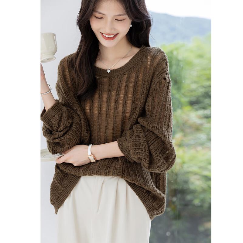 Mokana Women's Urban Casual Long-Sleeve Knit Sweater