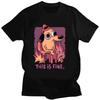 Kawaii T Shirt This Is Fine Things Are Going To Be Ok Meme Creative TShirt Gift for Harajuku Friends Men Women Tee Men Clothing