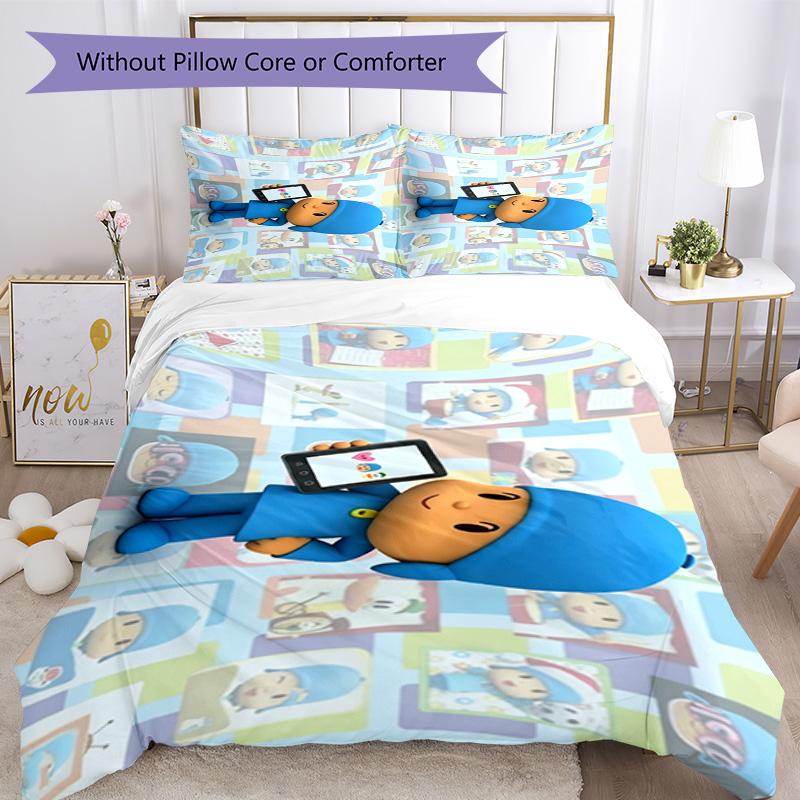 Pocoyo Bettwäsche-Set Design für Spielzimmer Maschinenwaschbar Perfektes Geschenk für Freunde & Familie