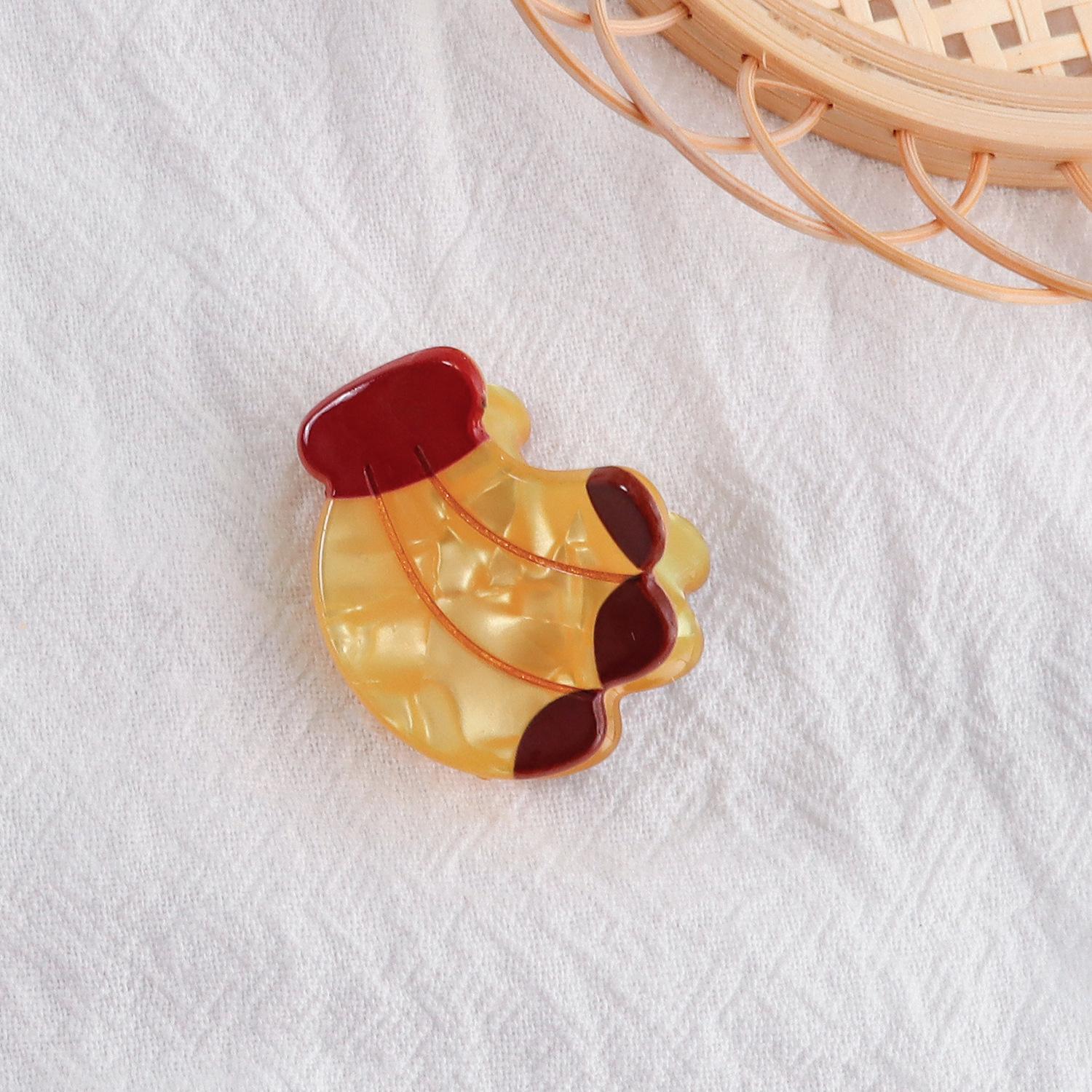 

Bamboo Yao Fresh Fruit Small Hair Clips - PVC Side Bangs Fashion Accessories for Women