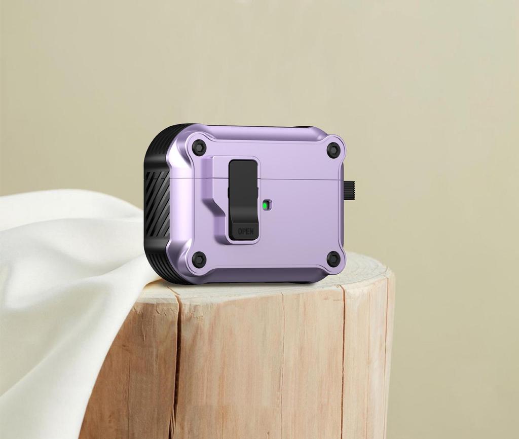 Capa para AirPods Pro 3 com Fivela e Auto Pop-up para Fones de Ouvido Apple