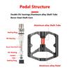 PROMEND MTB Bicycle Pedal Anti-Slip Double DU Bearings Lightweight Aluminum Alloy Pedal Wide Platform Pedals Mountain Bike Parts