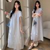 Elegant Korean-Style Maternity Dress 2026: Fresh, Loose, and Lightweight Over-the-Knee Summer Dress