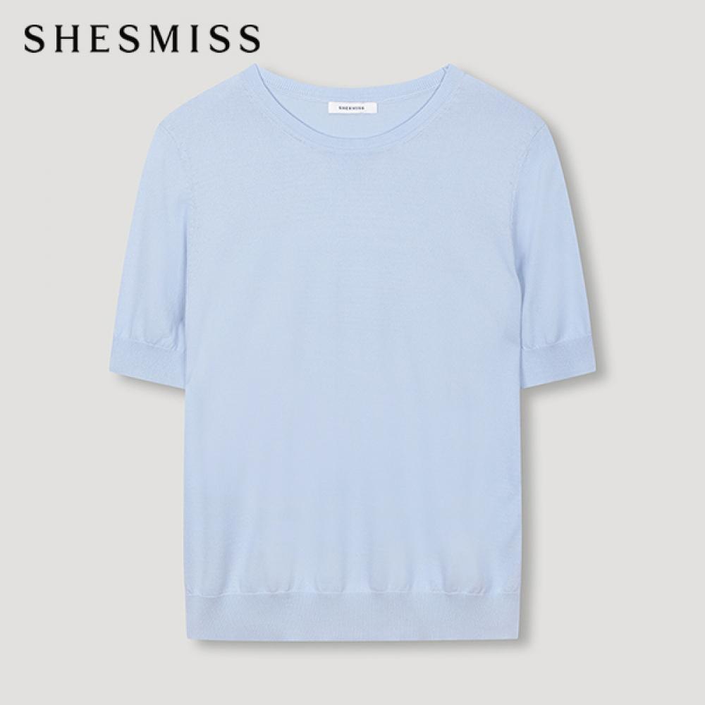 

Shs Miss Puff короткий рукав трикотажный топ Sskpon22530 Ll light blue/55