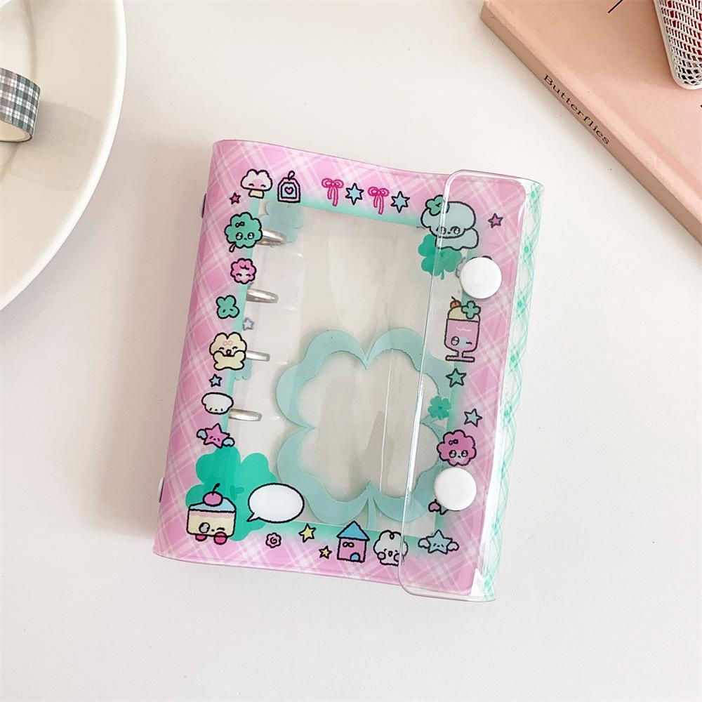 Hisocute M5 Cartoon Girl Planner: Fresh Style PVC Loose-Leaf Snap Pocket Notebook