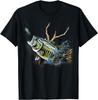 Largemouth Bass Fishing Fisherman Anglers TShirt 100 Cotton ONeck Short Sleeve Summer Casual Mens Tshirt Streetwear