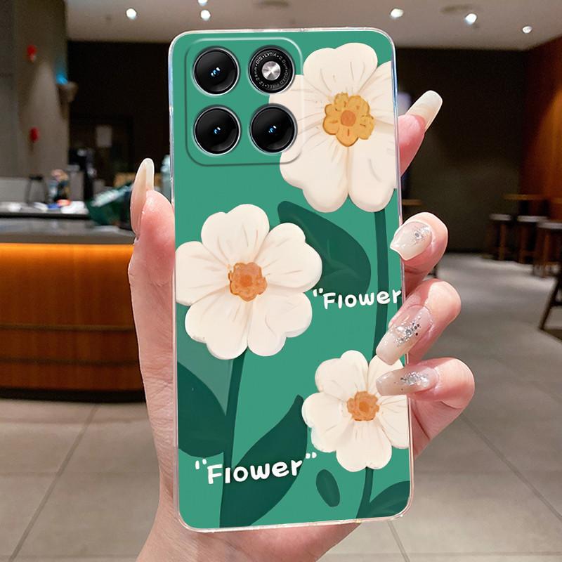 Etui Na Motorola Edge 70 Fusion Przezroczyste Luksusowe Modne Motyl Kwiaty Miękki TPU Silikonowy Pokrowiec Na Telefon dla Edge70 Fusion Zderzak