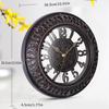 Antique Battery Operated 12 Inch Round Wall Clock for Vintages Inspireds Interior Room