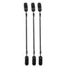 3pcs Black   Retainer Hat Clip for Fishing Apparel   Holder and Coiled Cord   Leash Sailing Hat Clip
