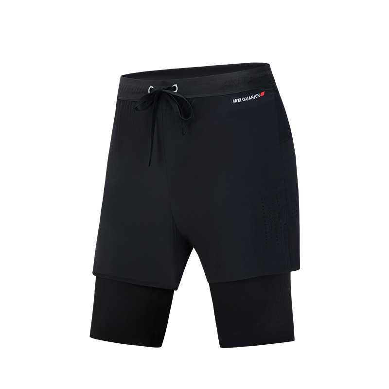 Anta Серия Champion Простой Удобный Спортивный Комплект из Двух Предметов Шорты для Бега Женские шорты 162510501-3 L