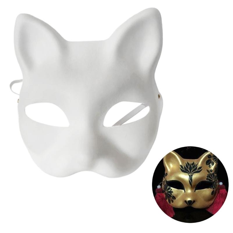 Paper Mache Masks Full Face Masks Plain White Masks Half Face Blank Paintable Masks Carnivals Masks Masquerades Masks