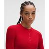 Lululemon Hold Tight Long Sleeve Henley Oxford Red