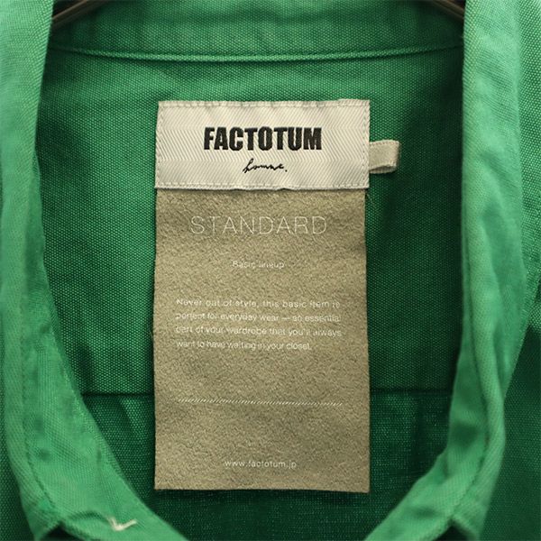 FACTOTUM Langarm Button-down Hemd F grün Herren Gebraucht