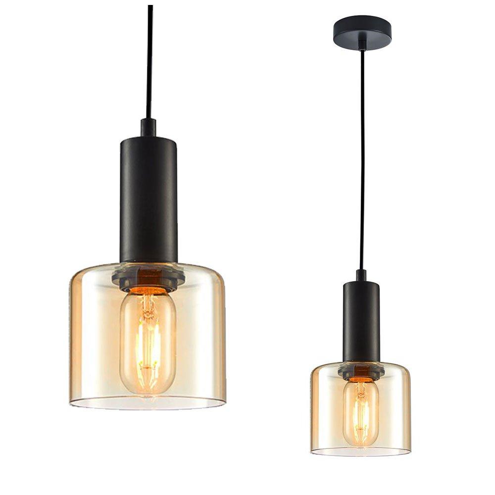 Lampa wisząca SANTIA PND-65342-1-BK+AMB Italux
