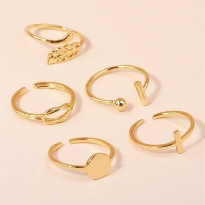 Vergoldeter Offener Ring Verstellbar Lebendige Persönlichkeit Trendiger Ring Mode Vielseitiger Schmuck