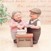 Resin Elderly Couple Statue: Anniversary & Birthday Gift for Home Decor
