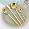 Gold Cutlery Set Stainless Steel Dinnerware Set 30Pcs Knives Forks Coffee Spoons Flatware Set Kitchen Dinner Tableware Set