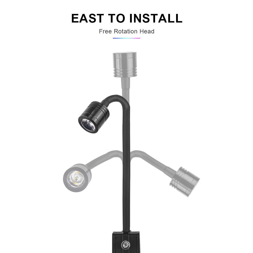 USB Aquariumleuchte Beleuchtung Pflanzen Wachstumslicht Super Slim LED 3W Aquarienpflanzenbeleuchtung Wasserdichte Klemmlampe für Aquarium