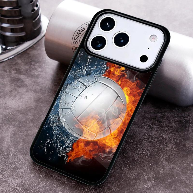 Volleyball Painted Phone Case For iPhone 17,16e,15,14,13,12,11,Mini,Pro,MAX soft Silicone Cover