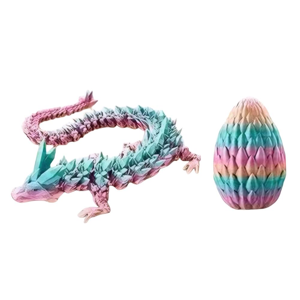 

Зчленований Дракон 3D-друкований Дракон з Яйцем Зняття Стресу Fidget Дракон Яйце Іграшка Новинка Подарунок Fidget Дракон Іграшка для Дорослих Дітей