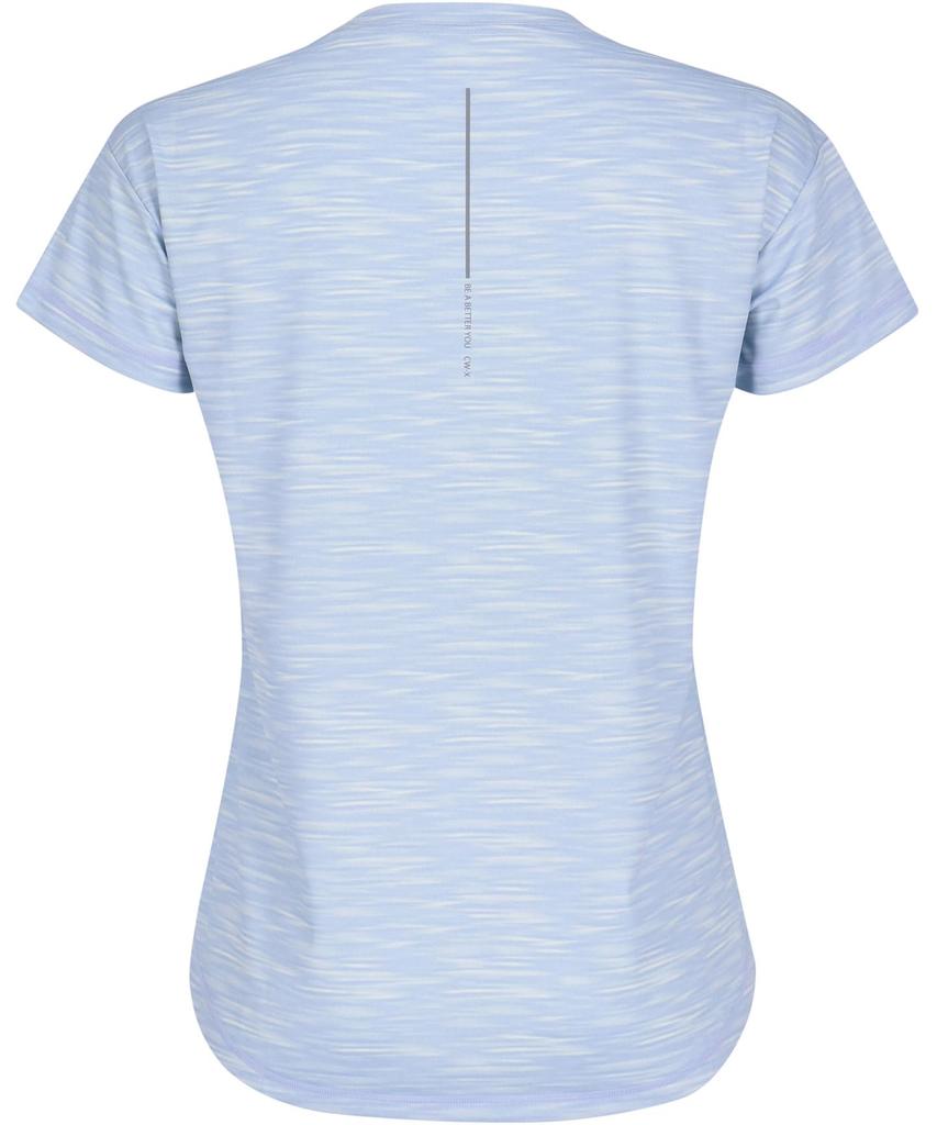 Lightweight Running Short DLY155 BU L CW-X/Wacoal Women's Shirt, Sleeve, 3/4 Sleeve, U-Neck, Moisture-Wicking, Quick-Drying (Main Body),