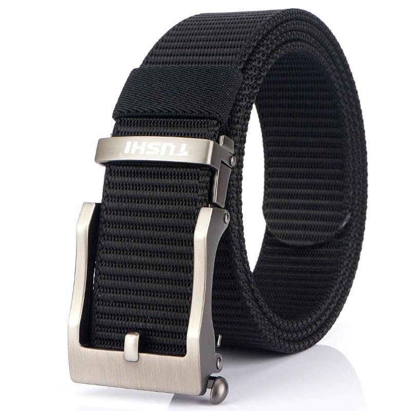Direct Sales All-matching Canvas Outdoor Automatic Buckle Belt Men's Quick-drying Nylon Zinc Alloy Jeans
