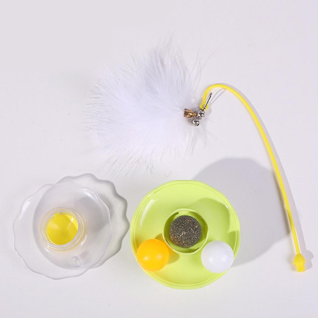 Wobbler Wand Cats Toy Funny Teasing Detachable Funny Exercise Teaser Toy for Felines with Wobble Detachable Wand