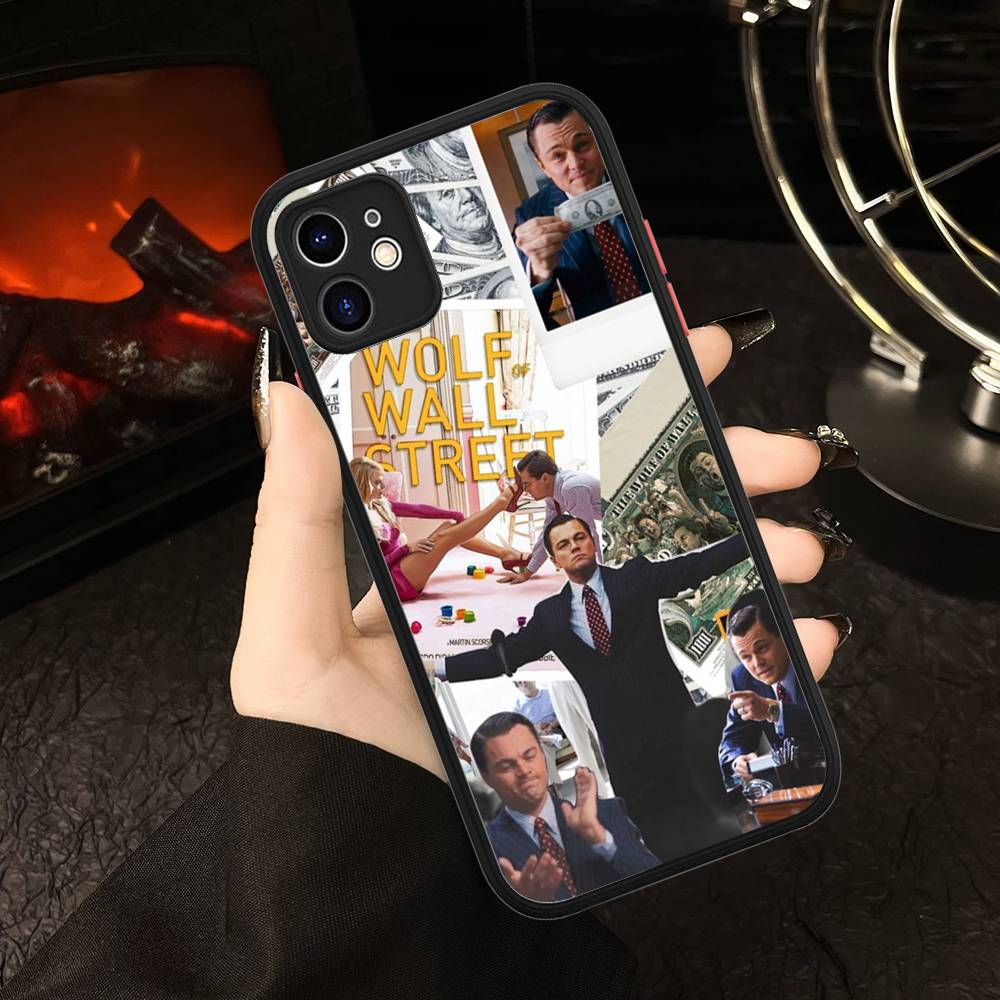 Classic Movie W-Wolf Of W-Wall S-Street Matte Translucent Phone Case For Iphone 16 ProMax 15 14 13 12 11 X XS PRO Plus