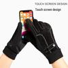 Men's Winter Cycling Pigskin Touchscreen Gloves